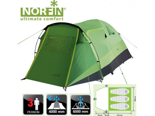 Палатка кемпинговая Norfin Bream 3NF